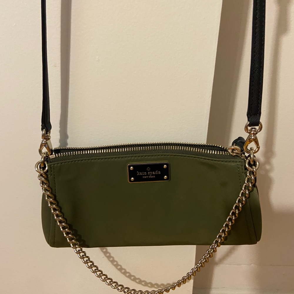 Kate Spade Olive Green Crossbody Bag